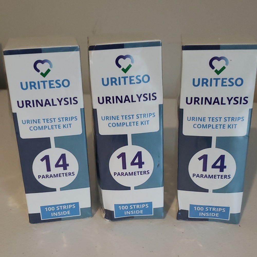 3/ Uriteso Urine Test Strips 14 Parameters Complete Kit 100 Strips