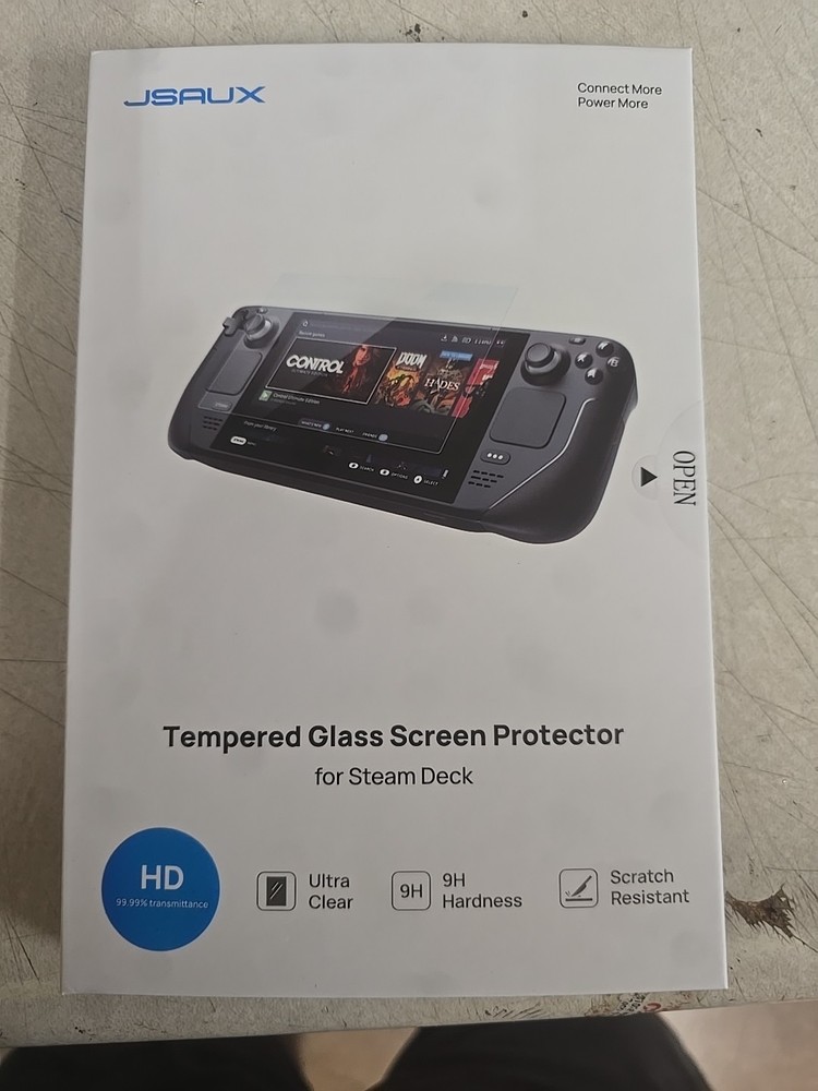 JSAUX 2-Pack Anti Glare Screen Protector for Steam Deck, 9H Hardn