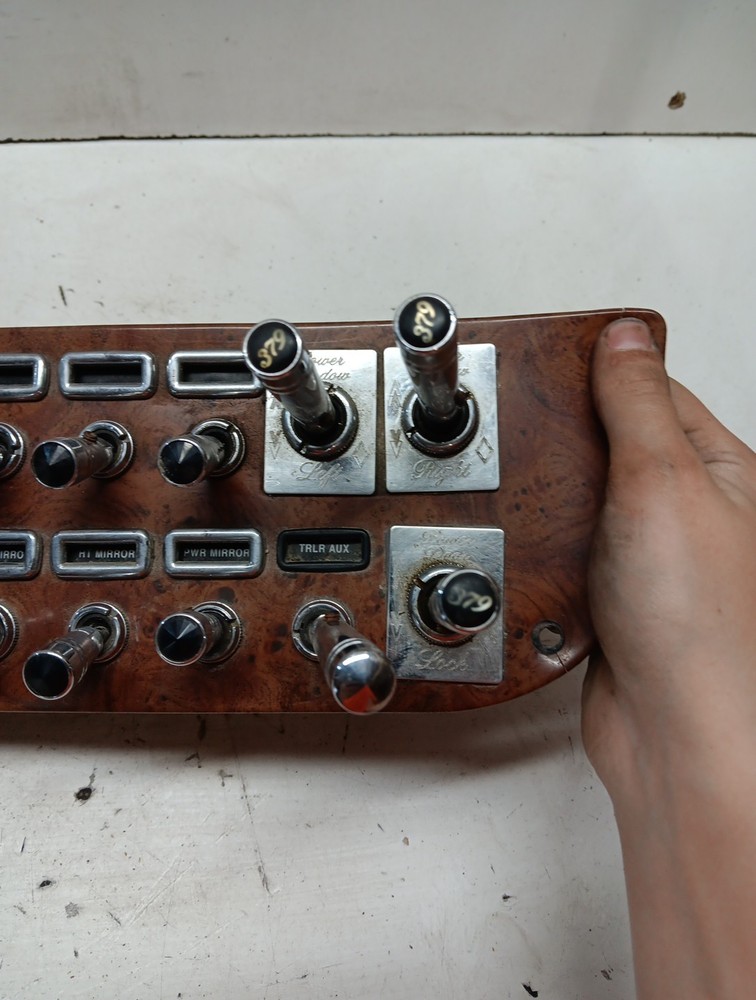 Peterbilt 379 Dash Switch Panel 17-04241-1F20 C (broken trim) #1792