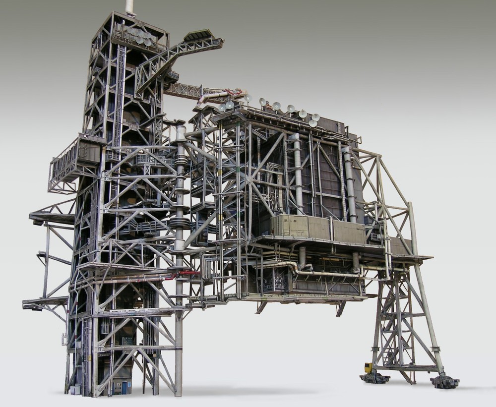 Space Shuttle Launch Pad Complex 39A 1:72 Craft Model Monogram w/Boosters READ