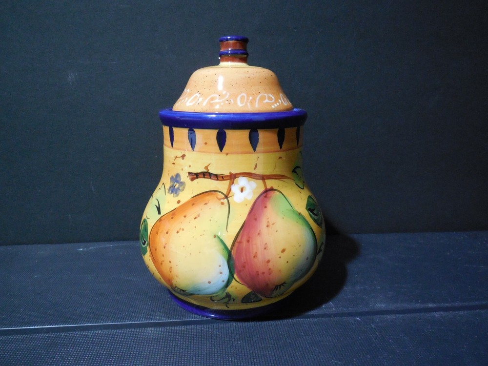 HERITAGE MINT MEDITERRANEAN PEAR Sugar Bowl with Lid (CR044)