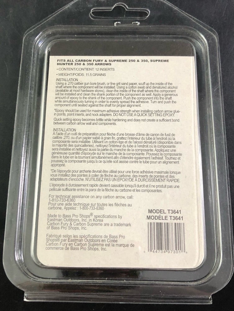 REDHEAD CARBON ARROW INSERT Va3