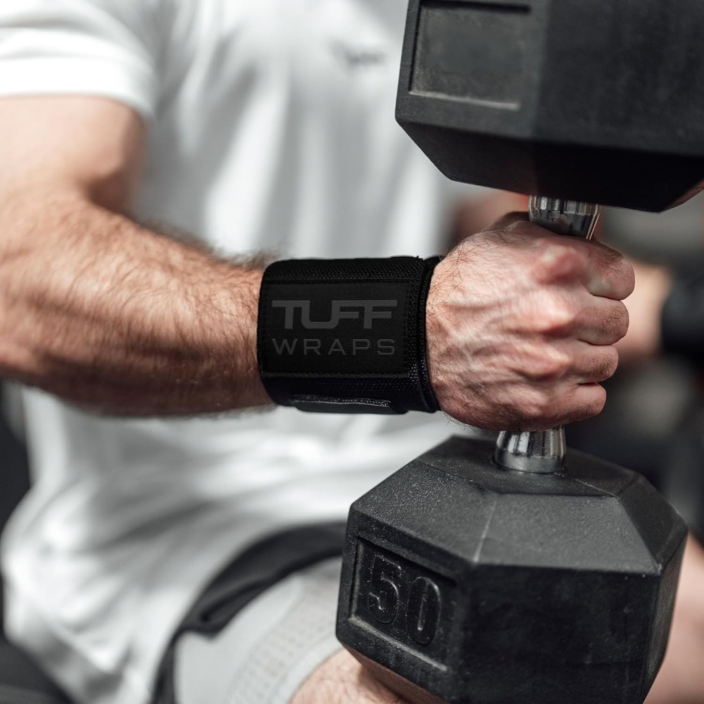 Durable 16" Weightlifting Wrist Wraps with Adjustable Belt Loop System