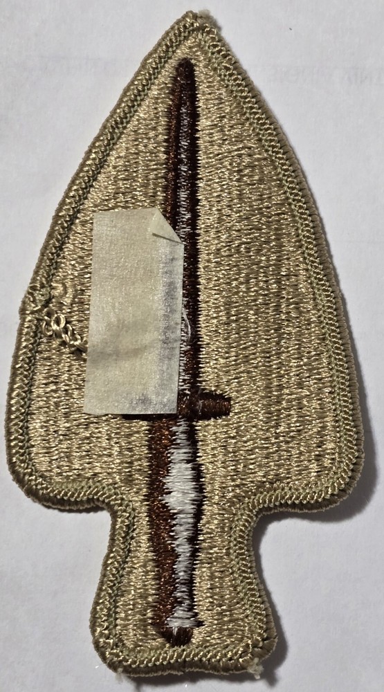 US ARMY 1st SPECIAL OPERATIONS COMMAND SUPPORT PATCH (DESERT) DCU UNIFORM ORIG
