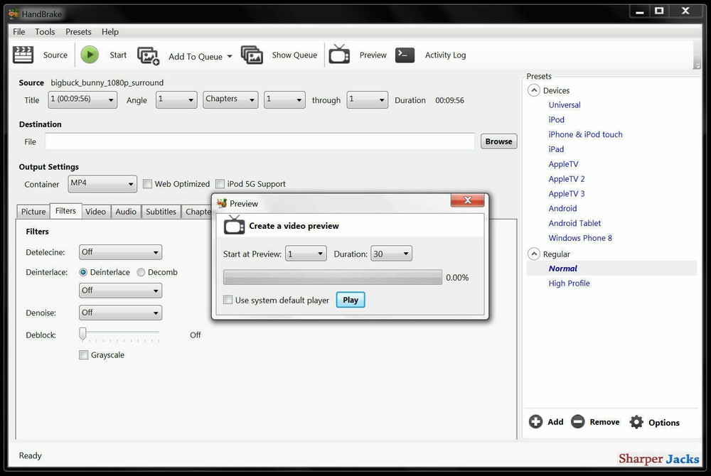 NEW & Fast Ship! HandBrake DVD Ripper / Converter / Transcoder - Mac Combo USB