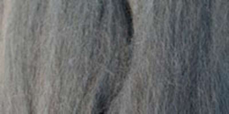 Natural Wool Roving .3oz Ash