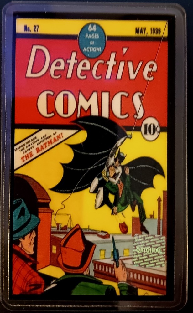 Silver .999 Fine Silver Certified 1 Grain Card Batman