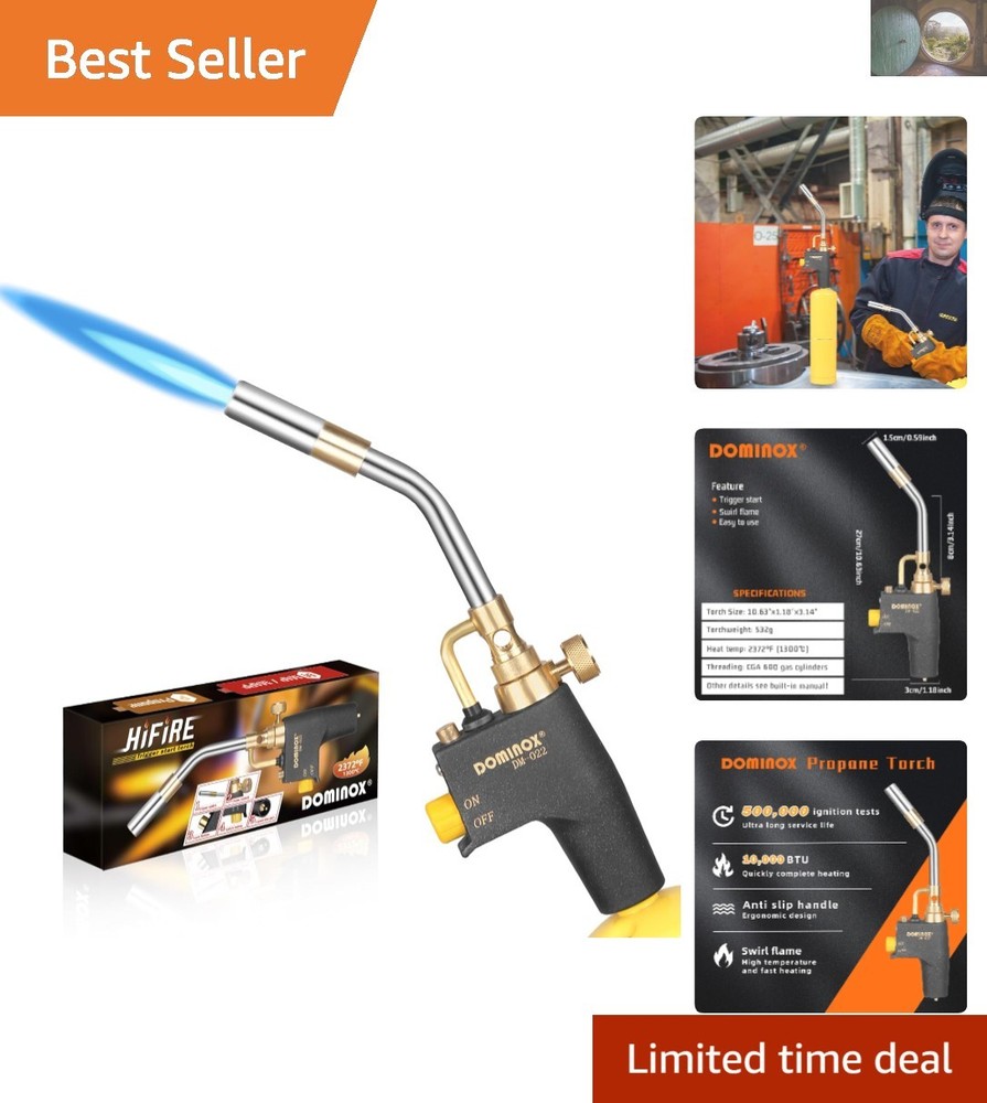 Trigger Start Propane Torch Kit - Compact, Powerful and Versatile