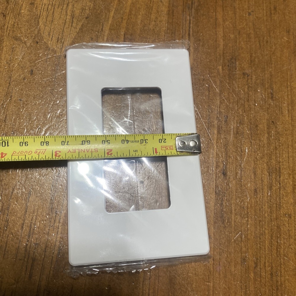 NEW Rocker Wallplate, Gloss, White Screwless