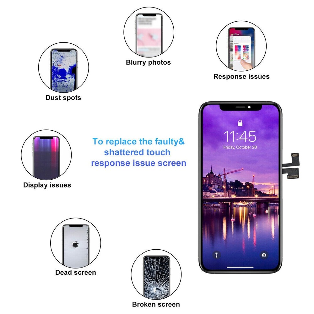 For iPhone 11 Pro Incell LCD Display Touch Screen Digitizer Replacement Assembly