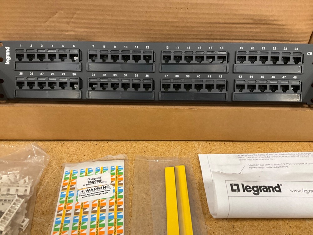 Legrand 48 Port Cat6 110 Type Patch Panel 37200 #2