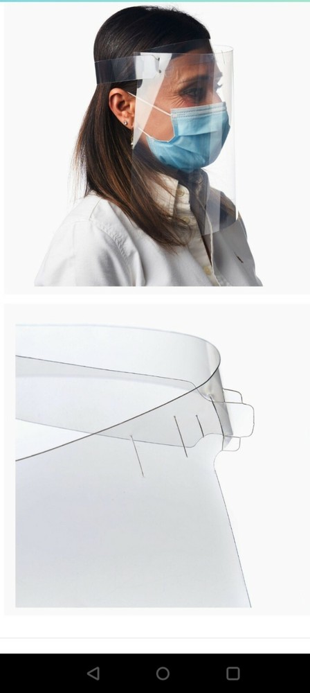 100 Pack Plastic Face Shields - Protective Face Shield for Adults - ADJUSTABLE