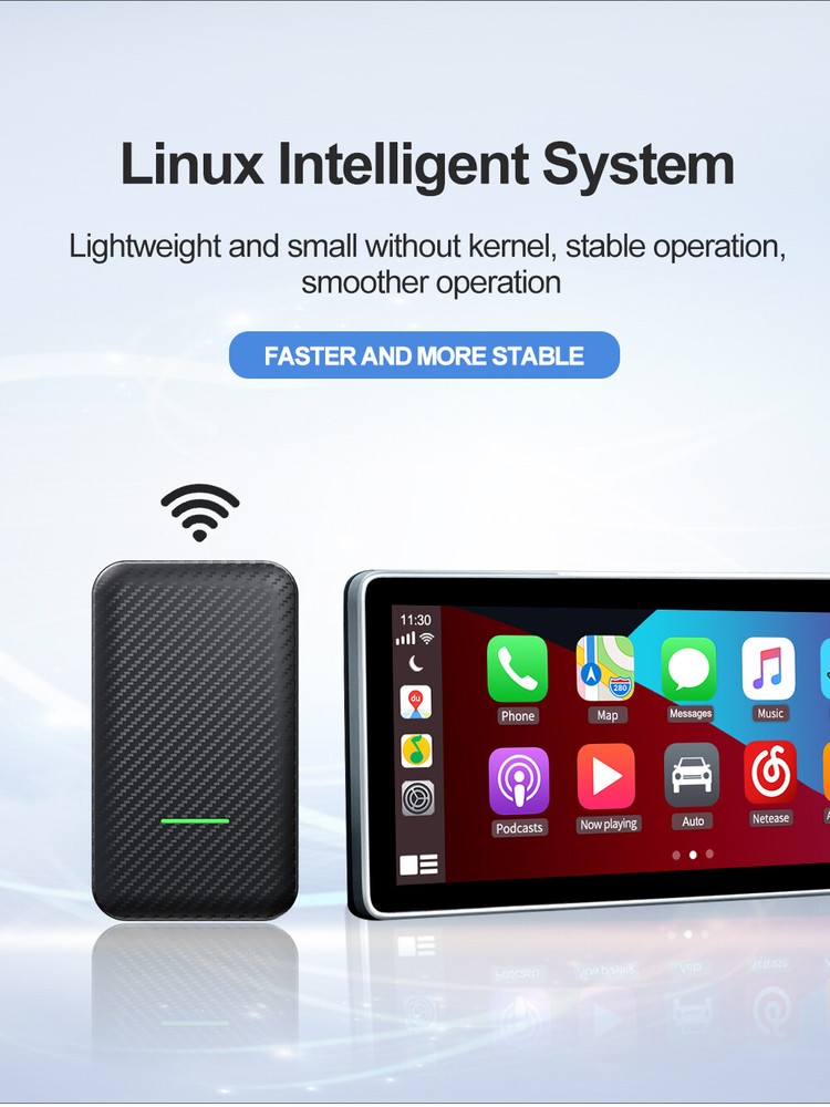 4.0 Wireless Android Auto Adapter For CarPlay Apple IOS Android Auto