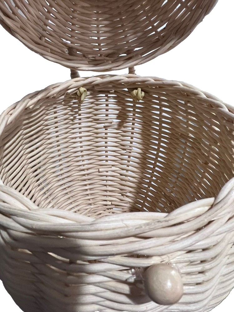 Rattan Round Egg Basket