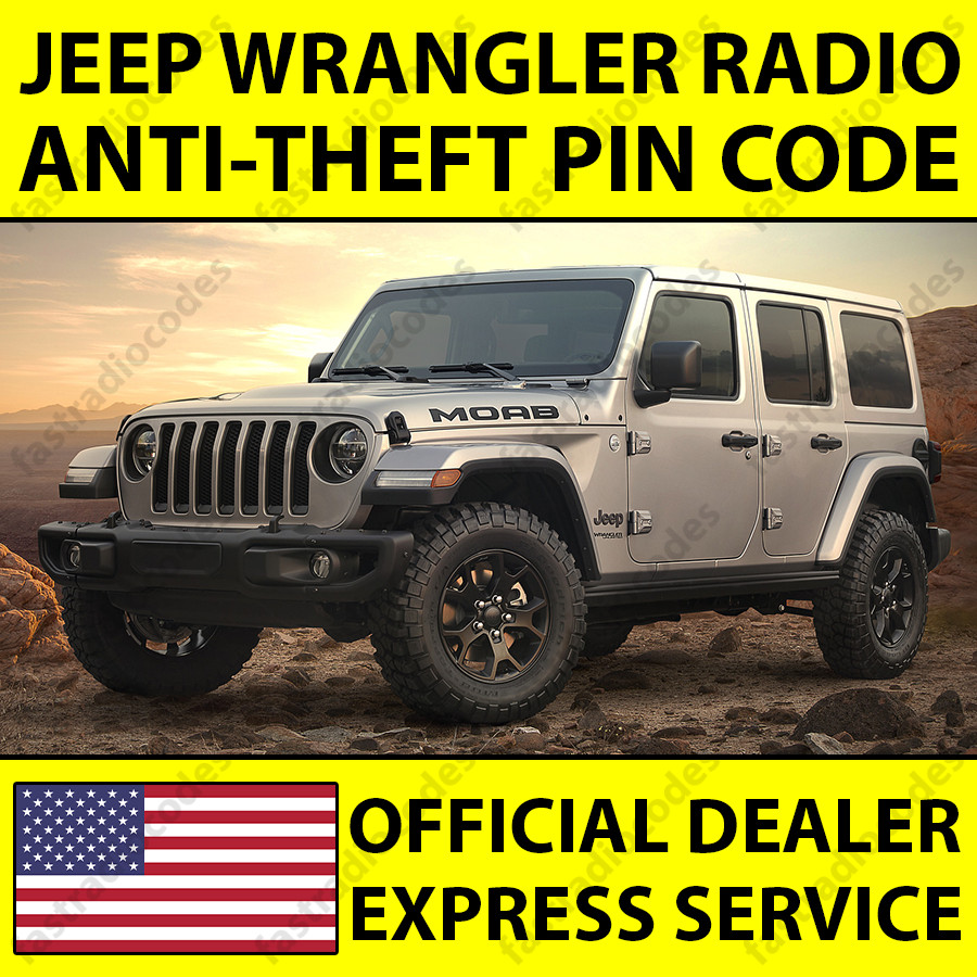 ✅JEEP WRANGLER CAR RADIO ANTI-THEFT UNLOCKING PIN CODE FOR ALL MODELS✅