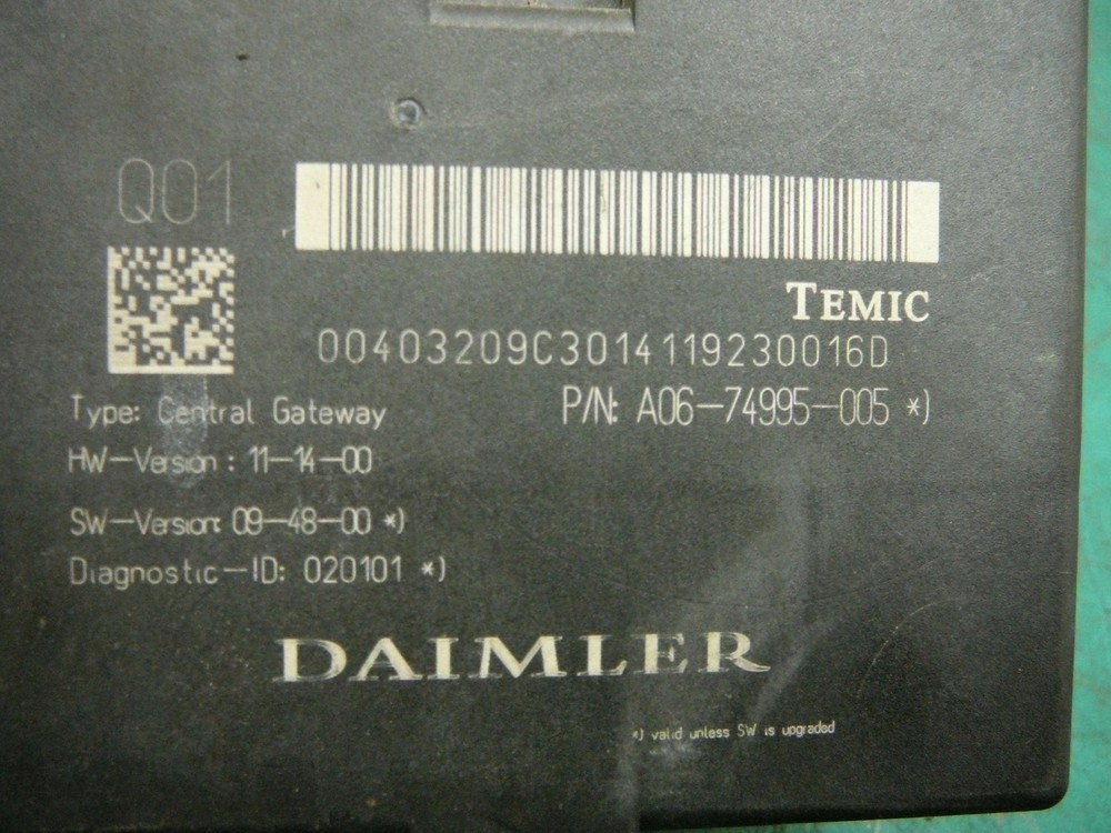FREIGHTLINER DAIMLER CHASIS CONTROL MODULE A06-74995-005 00403209C3014119230016D