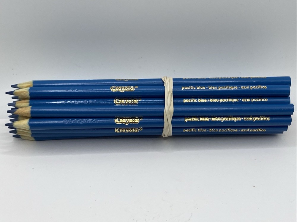 (20) Crayola Colored Pencils (pacific blue) BULK