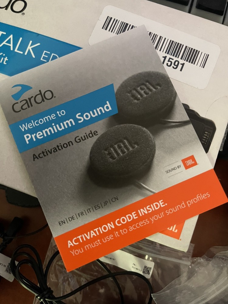 [MISSING] Cardo PackTalk EDGE PRO JBL 40MM Second helmet audio kit premium-sound