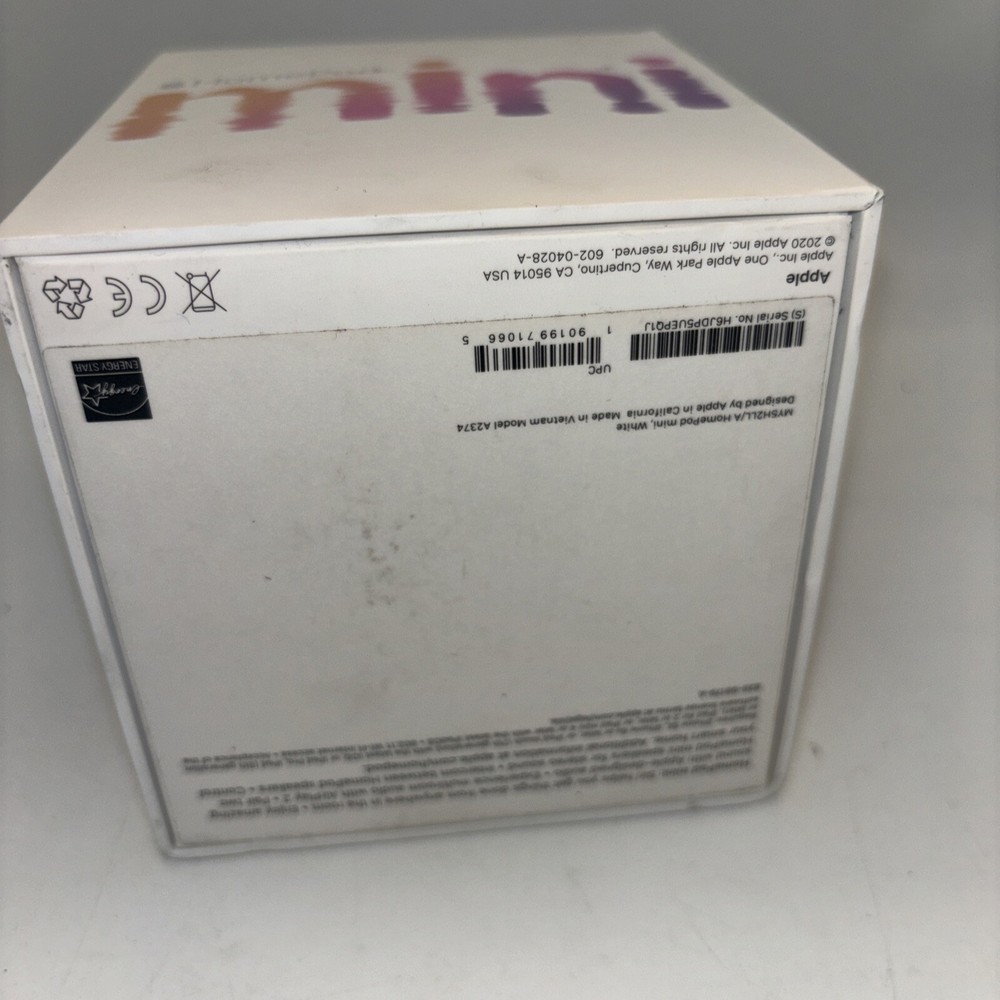 Apple HomePod Mini (Box Only) Model A2374 White