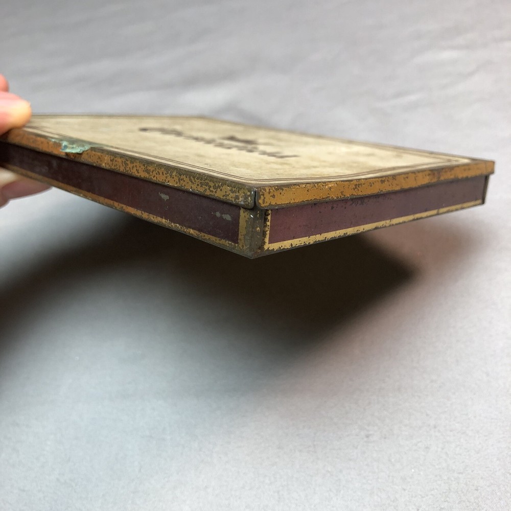 Vintage Chesterfield Tin Cigarette Box With Partial Stamp - Mancave, Decor