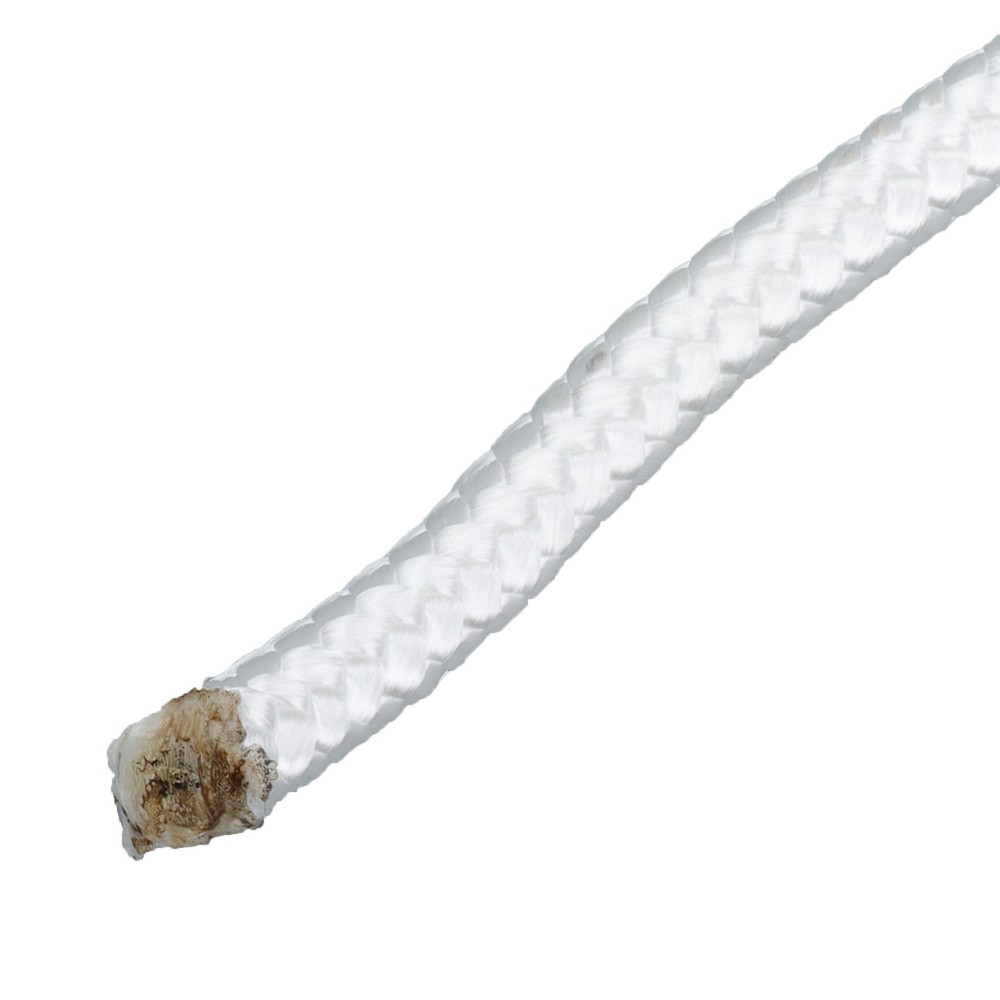 3/8" × 250' Multipurpose White Nylon Rope Sturdy Spool Solid Braid Rope