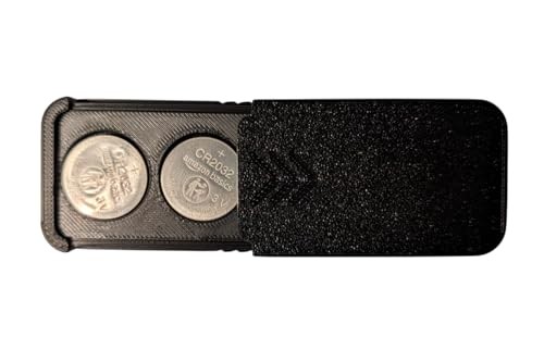 3BP - Size CR2032 Battery Case, Storage Container () 2x Holder