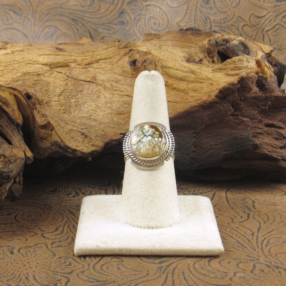 *Southwest Sterling Silver and Veracite Ring by Larson L Lee