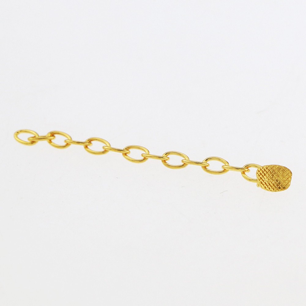 10 Pcs Dental Orthodontic Traction Chain Gold Plated Lingual Button Rectangular