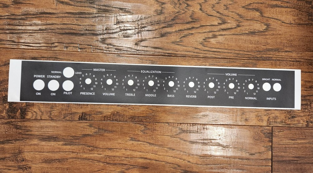 PEAVEY CLASSIC 50 VINYL FACEPLATE OVERLAY