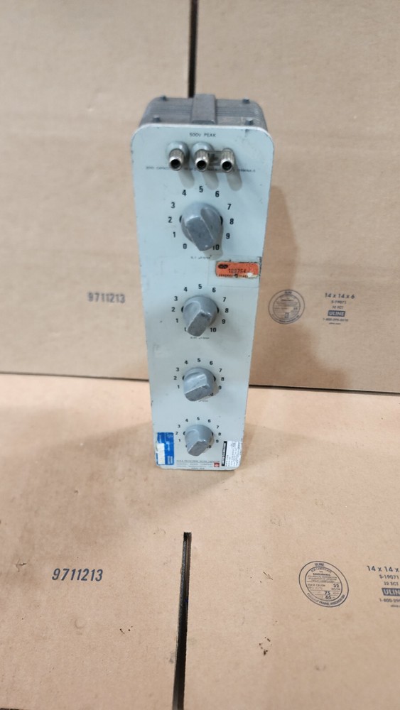 GenRad General Radio 1419-B Polystyrene Decade Capacitor Untested!