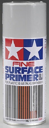 Tamiya Surface Primer Light Gray 180ml Spray Lacquer Paint 87064