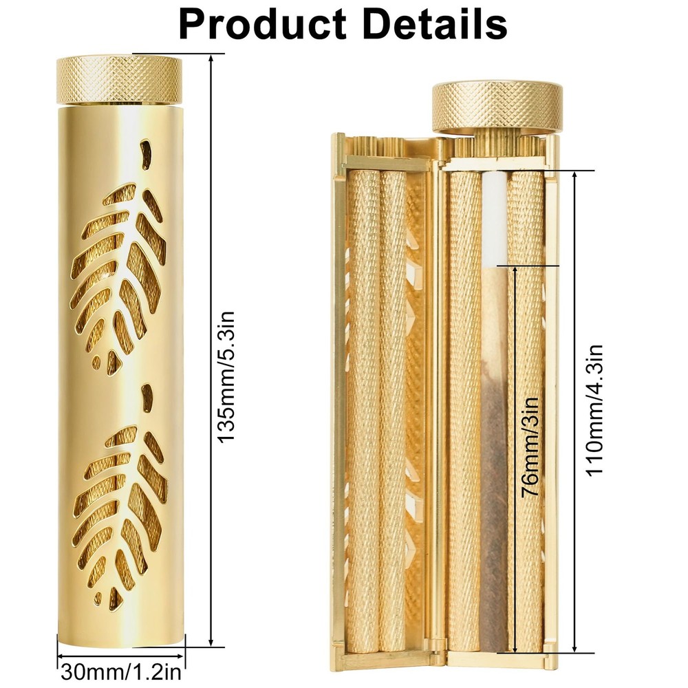 Cigarette Rolling Machine, Joint Roller Vintage with 76mm/110mm Papers, Filte...