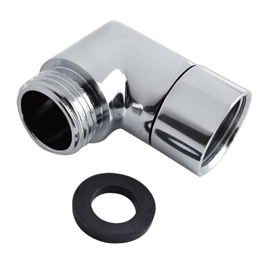 Shower Head Elbow Adapter,  Chrome Handhold Arm Extension Elbow 90 Degree