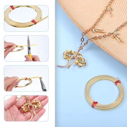 19.7 Ft Flat Copper Wire 3mm Wide Brass Flat Bezel Wire Copper Sheet Roll