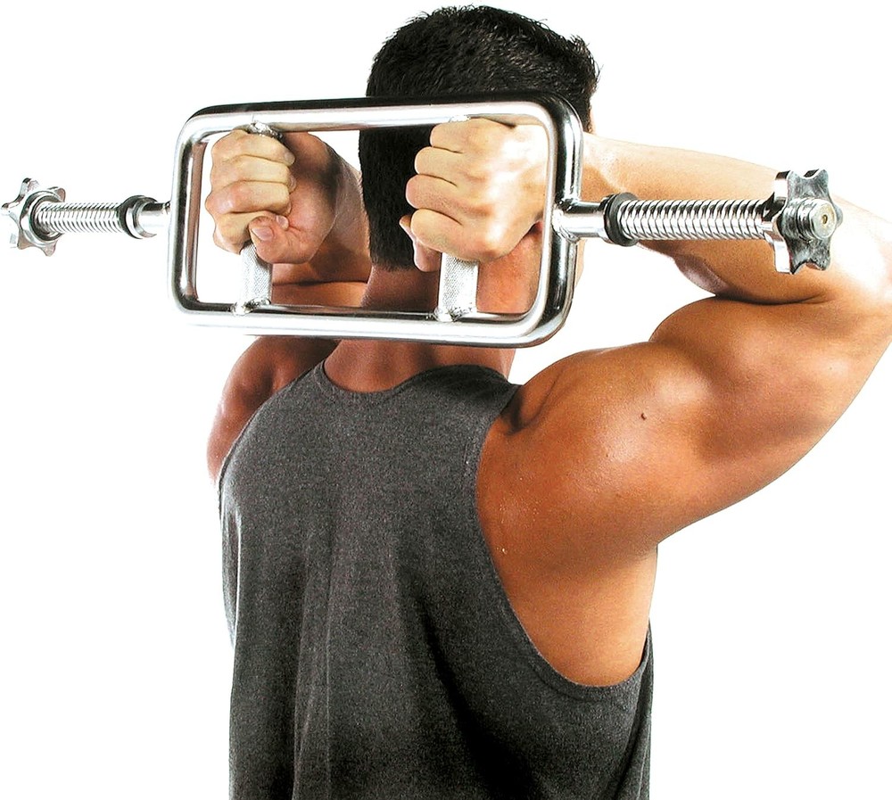 CAP Barbell Standard Threaded 34" Triceps Bar | Multiple 34-Inch, Chrome