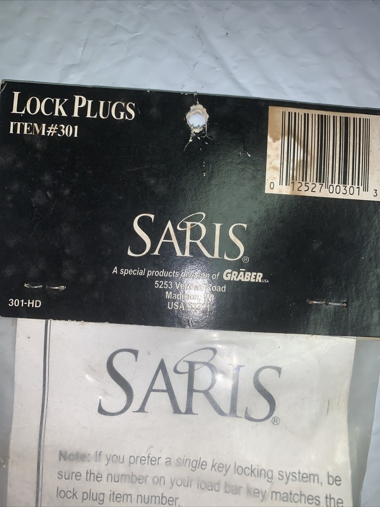Saris Lock Plugs # 301