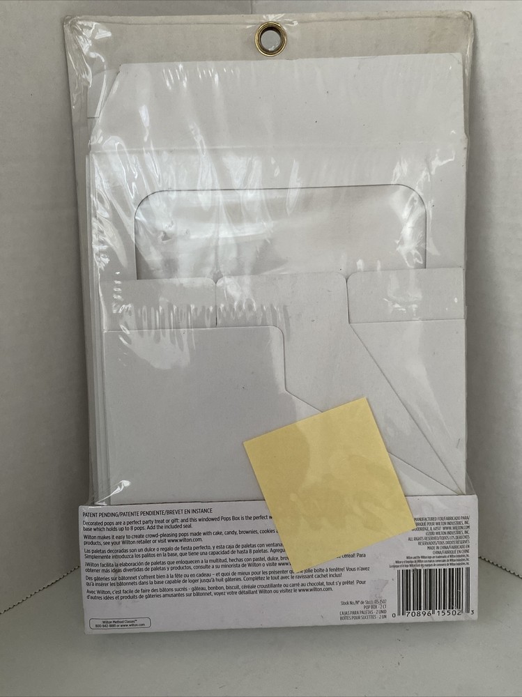 Wilton Method Classes POPS GIFT BOXES 2 Count Show Off Up To 8 Decorated Pops