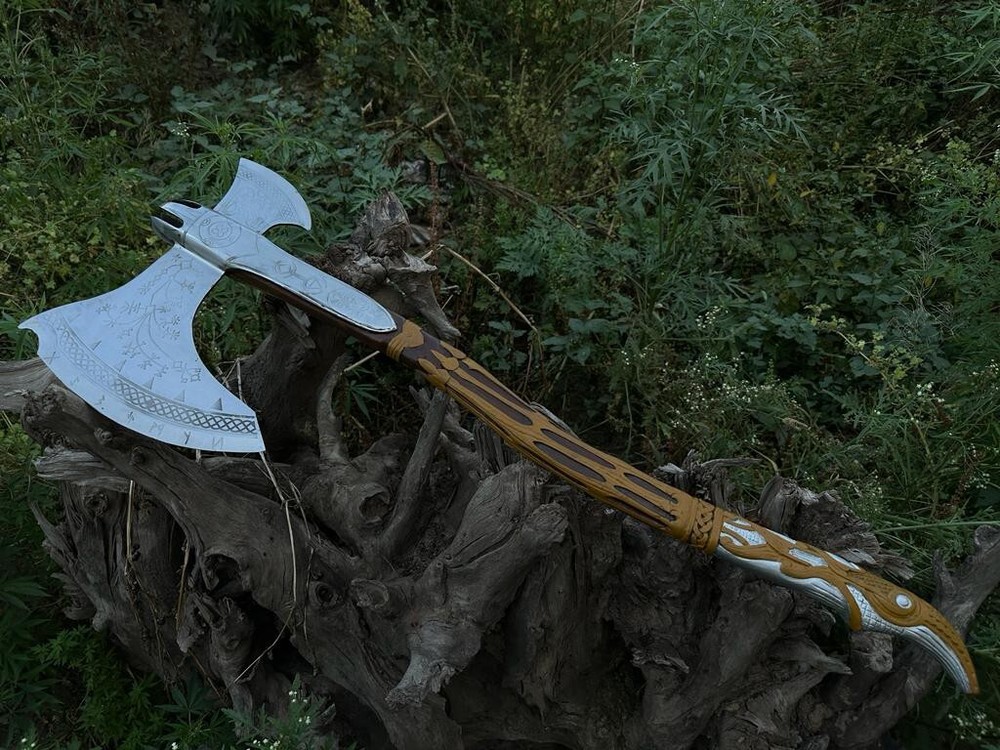 Beautiful custom handmade Viking forged Axe