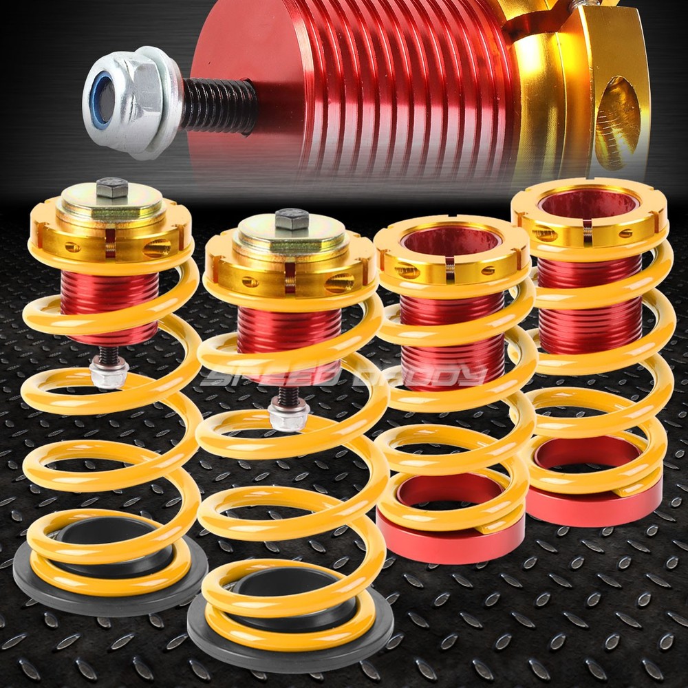 FOR 12-15 HONDA CIVIC 1-4" ADJUSTABLE GOLD SPRING COILOVER SUSPENSION LOWERING