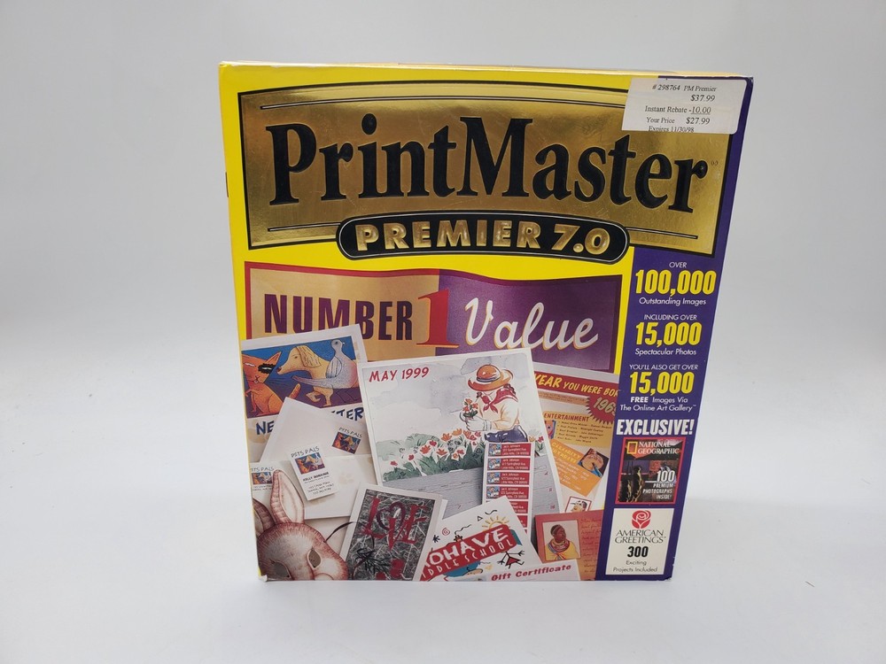 PrintMaster Premier 7.0 (Mindscape) Graphics Desktop Publishing Software
