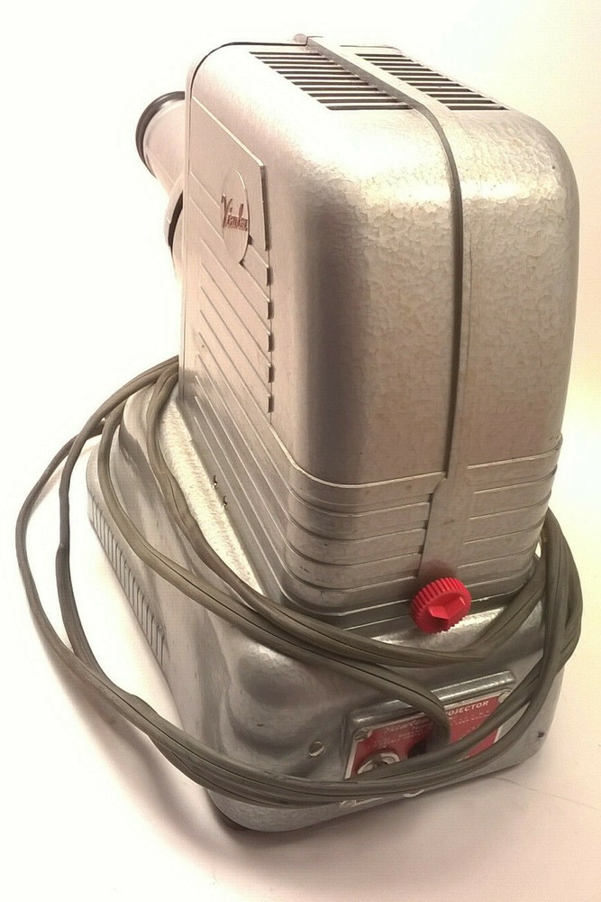 VIEWLEX Model V-3 35mm SLIDE PROJECTOR W/Slide Carrier Documents Case Vintage