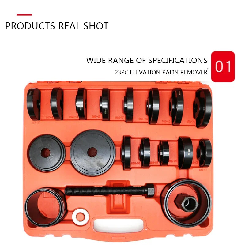 23 Pieces Of Puller Bearing Pressure Roller Puller Adapter Disassembly Kit