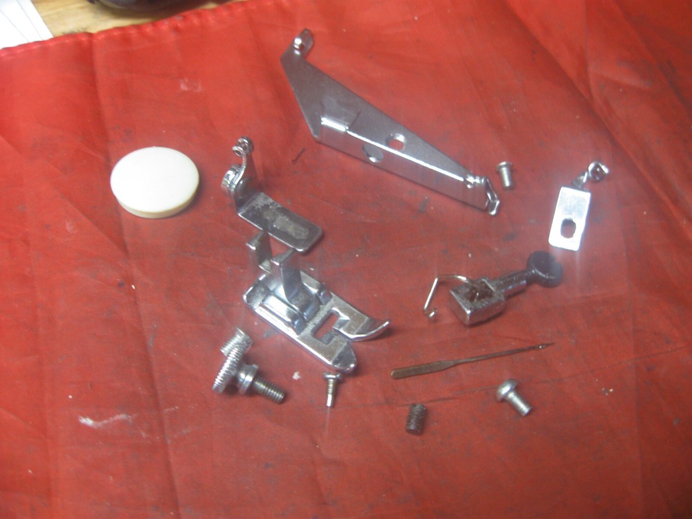 Necchi 531FA Sewing Machine Needle Clamp Assembly Presser Foot Thread Guide