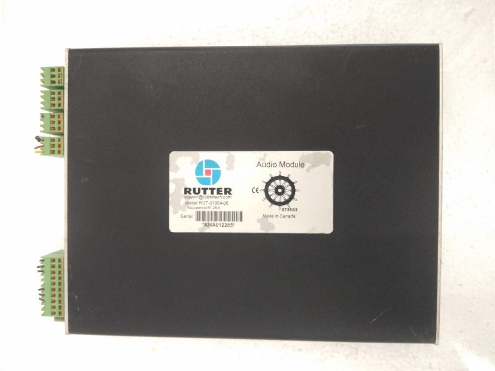RUTTER RUT-01004-08 VOYAGE DATA RECORDER VDR AUDIO MODULE  - GOOD