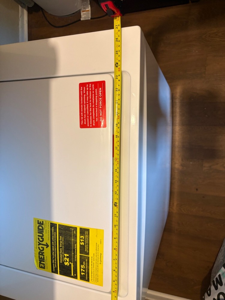 washer and dryer set stackable used. frigidaire quiet pack