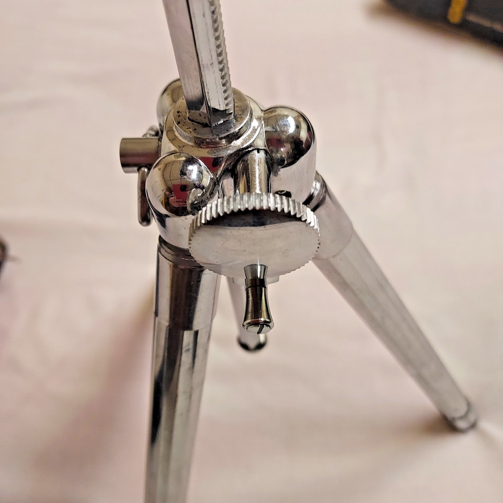 VTG SUNSET 8 SECTION ELEVATOR 47" CHROME TRIPOD W/ CASE MODEL 8-SE JAPAN