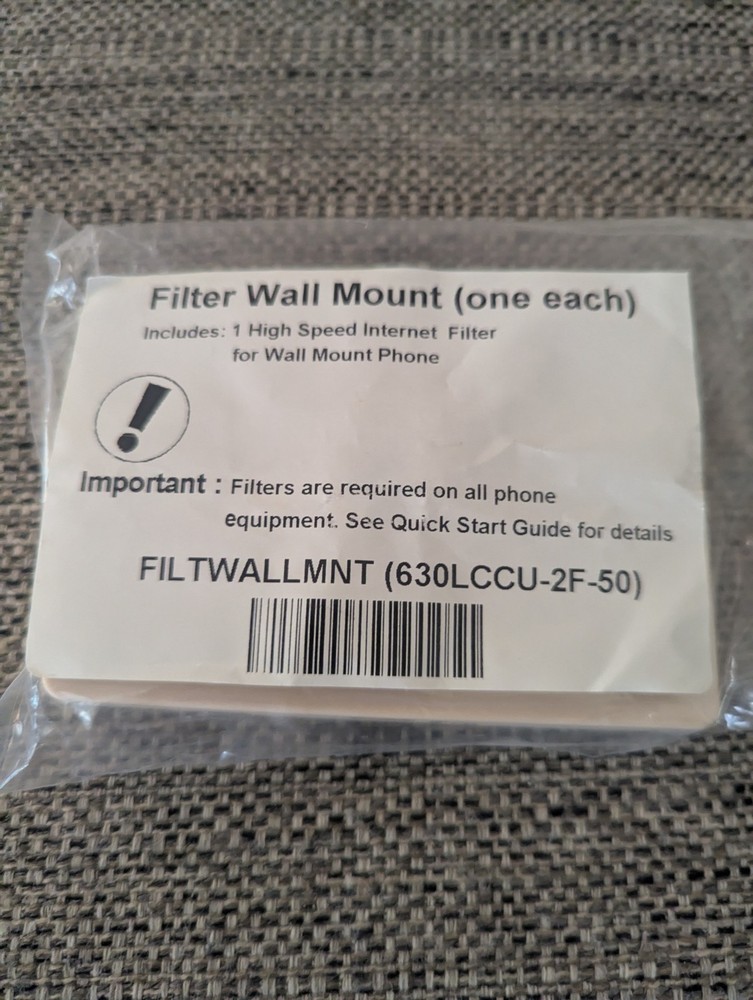 SUTTLE FILTPACKWWM (KITVZB) FILTER KIT: 1 WALL MOUNT - NEW OPEN PACK