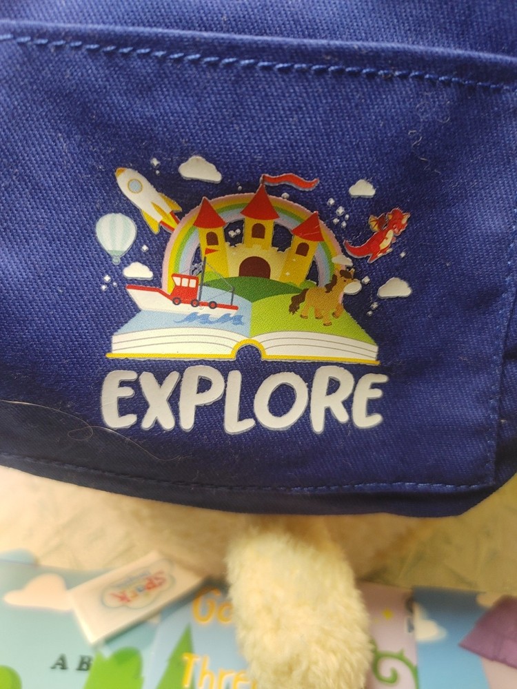 Spark Create Imagine Interactive Learning Plush Bear for Child, With Books