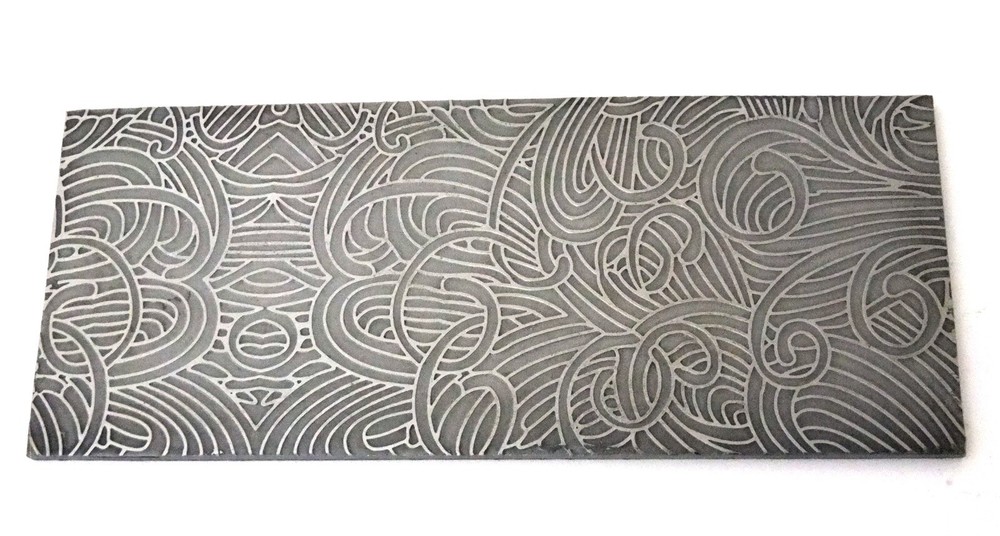 Pattern Texture Plate for Press or Rolling Mill 6 x 2.5 Inch, #96