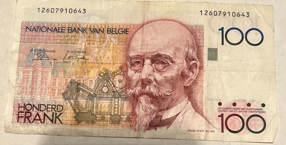 2 - Belgium 100 Francs Honderd Frank